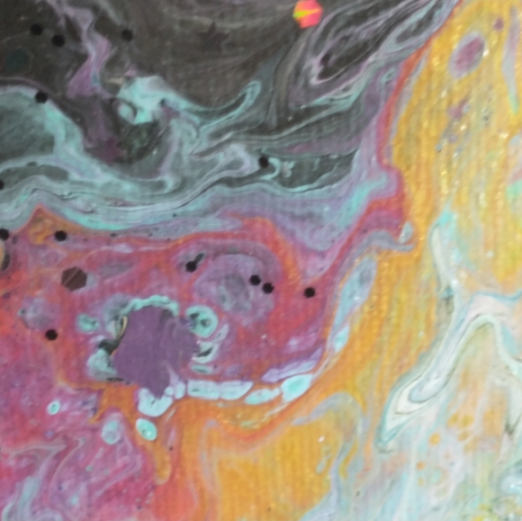 NEW Original Acrylic Painting, Designs By Sandy, "HAPPY HOLI", 8x10 - Picture 8 of 13